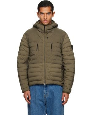 Stone Island カーキ 4100020 Seamless Tunnel Nylon Down-Tc ジャケット - マルチカラー