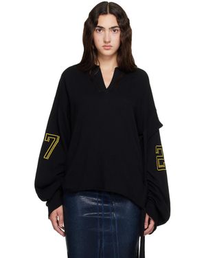 OTTOLINGER Oversized Jacquard Longsleeve Sweater - Black