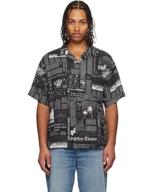 Palm Angels Chemise Noire Édition La Times