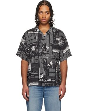 Palm Angels La Times Edition News Shirt - Black