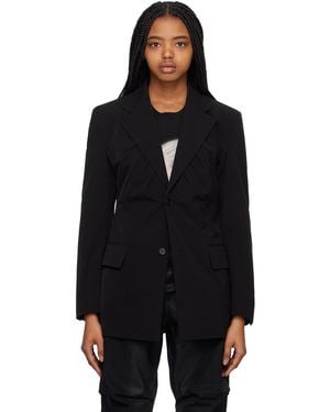 we11done Gathered Blazer - Black