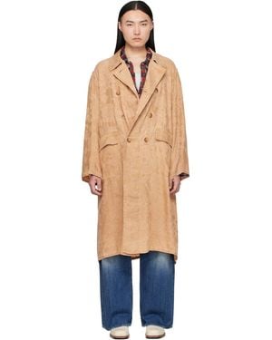 R13 Oversized Hooded Coat - Blue