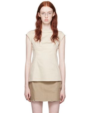 Elena Velez Cap T-Shirt - Natural