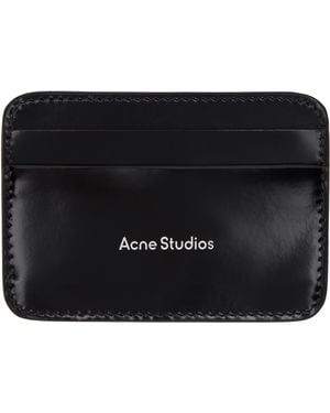 Acne Studios Leather Card Holder - Black