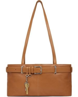 OSOI Tan Shoulder Brocle Bag - Brown
