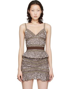 KNWLS Camisole Freya Brune - Noir