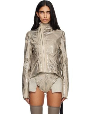 Rick Owens Concordians Naska Gary Denim Jacket - Natural