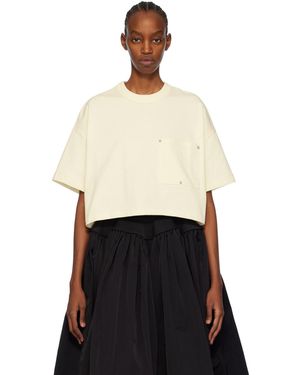 Bottega Veneta オフホワイト ヘビーウェイト Tシャツ - イエロー