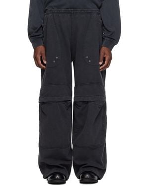 Alexander Wang Articulated Mid-Rise Cargo Joggers - Blue