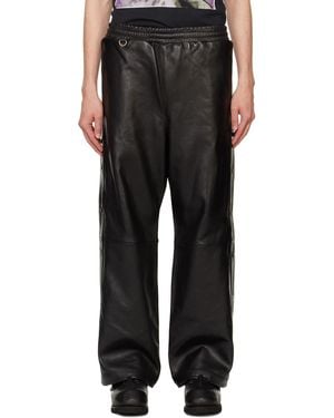 Doublet Leather Basketball Trousers - Black