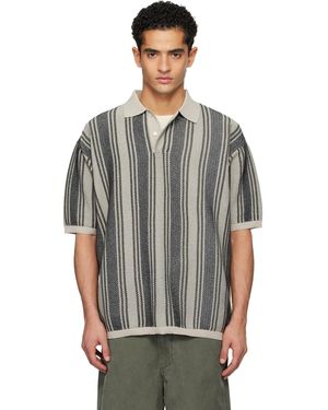Nanamica Ooal Knit Jumper Polo - Grey