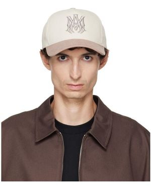 Amiri Casquette En Coton À Monogramme - Marron