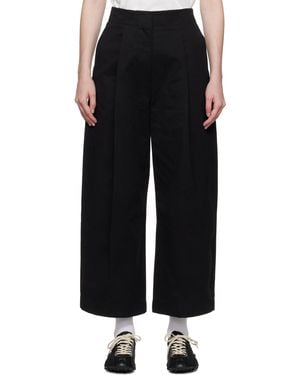 Studio Nicholson ブラック Dordoni ボリューム トラウザーズ