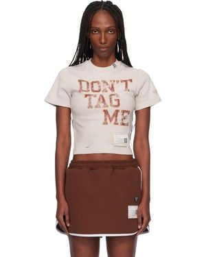 Maison Mihara Yasuhiro Sun Faded Collage Print T-Shirt - Red