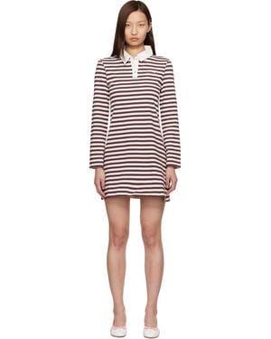 Sandy Liang Off- & Toto Minidress - Black