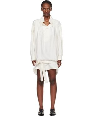 KENZO Off- Paris Oversized Blouse Minidress - Black