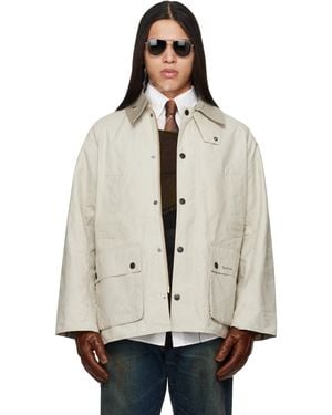 Barbour Off- Oversized Bedale Casual Jacket - Natural