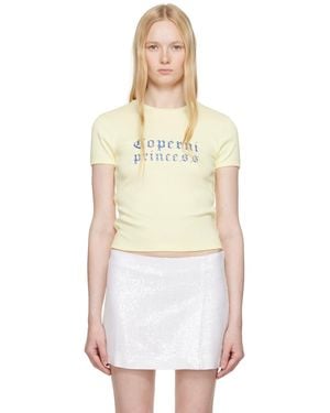 Coperni Disney 'Princess' Slim-Fit T-Shirt - Yellow