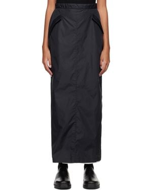 Spencer Badu Layered Midi Skirt - Black