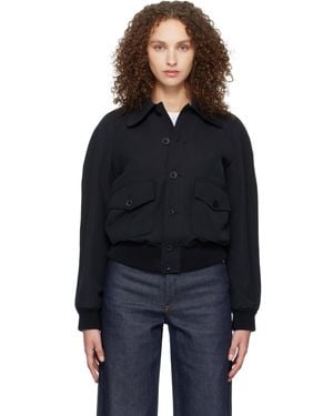 A.P.C. Raglan Bomber Jacket - Black