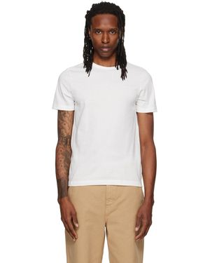 Merz B. Schwanen T-Shirt Léger 1950S Blanc À Coupe Classique