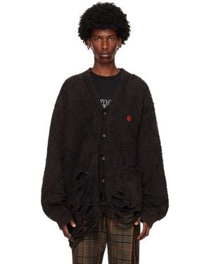 Doublet Zombie Silhouette Cardigan - Black