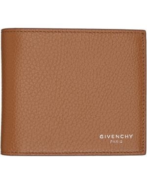 Givenchy Grained Leather Wallet - Brown