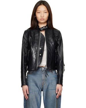 Our Legacy Yokai Leather Jacket - Black