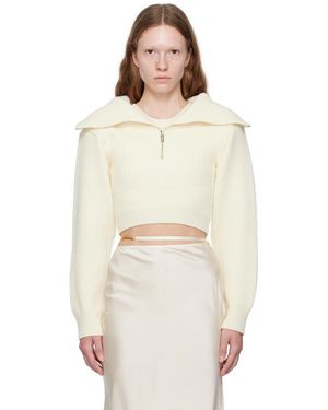Jacquemus Le Papierコレクション オフホワイト La Maille Risoul セーター - ナチュラル