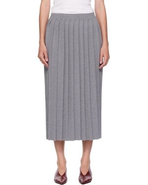 Lisa Yang Minda Midi Skirt - Grey