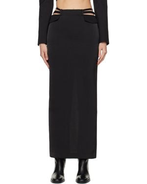 Dion Lee ブラック Pocket Column マキシスカート