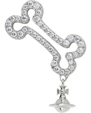 Vivienne Westwood Lyndon Bone スタッズ シングルピアス - ホワイト