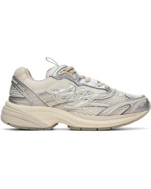 Amiri Baskets M-Tech Blanc Et Argenté Métallique - Gris