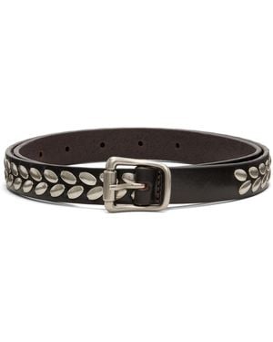 Lemaire Almond Stud Belt - Black