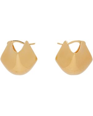 KHAITE Small Lotus Earrings - Black