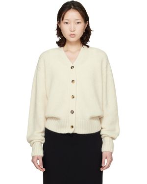 Cordera Cardigan Blanc Cassé En Bébé Alpaga - Neutre