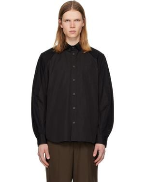 Sacai Poplin Shirt - Black