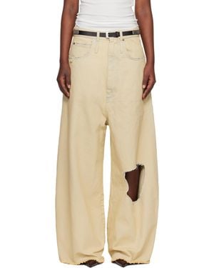Lu'u Dan Off- Dumpster Denim Jeans - Natural