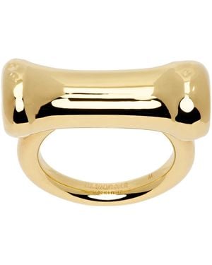 Jil Sander Gold Band Ring - Metallic