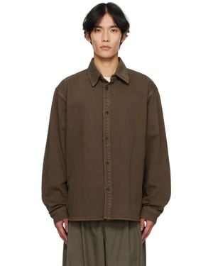 LE17SEPTEMBRE Button Denim Shirt - Brown