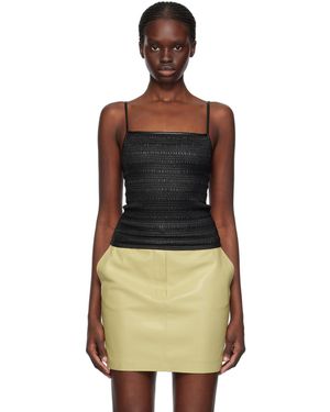 Nanushka Arenda Vegan Leather Camisole - Black