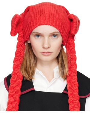 Comme des Garçons Bonnet Rouge À Boucles