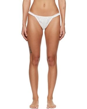 Fruity Booty Hai Edition Silk Thong - White