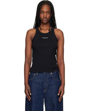 Maison Kitsuné Paris' Ribbed Tank Top - Black