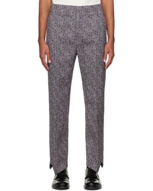 Bottega Veneta Textured Wool Casual Pants - Multicolour