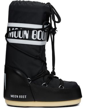 Moon Boot Icon Nylon Boots - Black