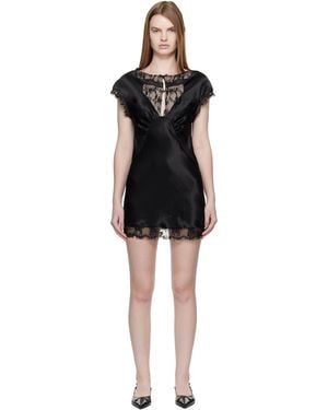 Collina Strada Waterlily Minidress - Black