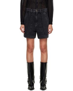 Isabel Marant Noemia Denim Shorts - Black