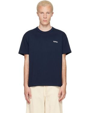 A.P.C. Boxy Petit 'Vpc' T-Shirt - Blue