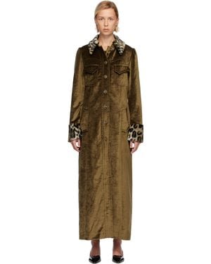 Anna Sui Velour Coat - Black